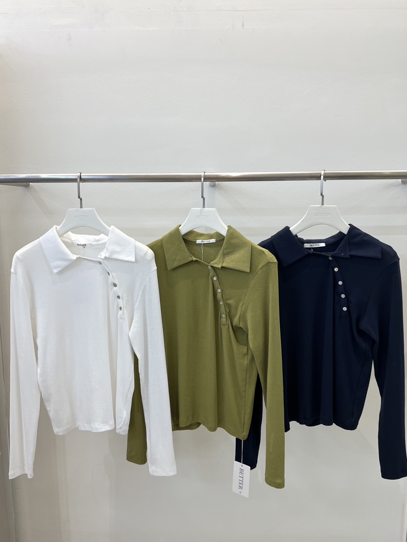 BETTER韓國直郵女士新款時尚人氣真品休閑推薦職業長袖T恤BETTER長袖T恤