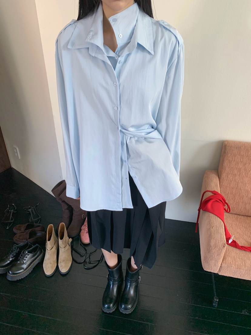 JKICHI東大門代購女士新款休閑人氣職業襯衫蕾絲衫不含吊帶JKICHI襯衫/蕾絲衫