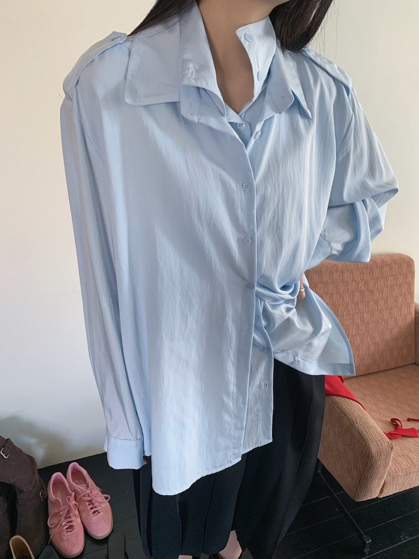 JKICHI東大門代購女士新款休閑人氣職業襯衫蕾絲衫不含吊帶JKICHI襯衫/蕾絲衫