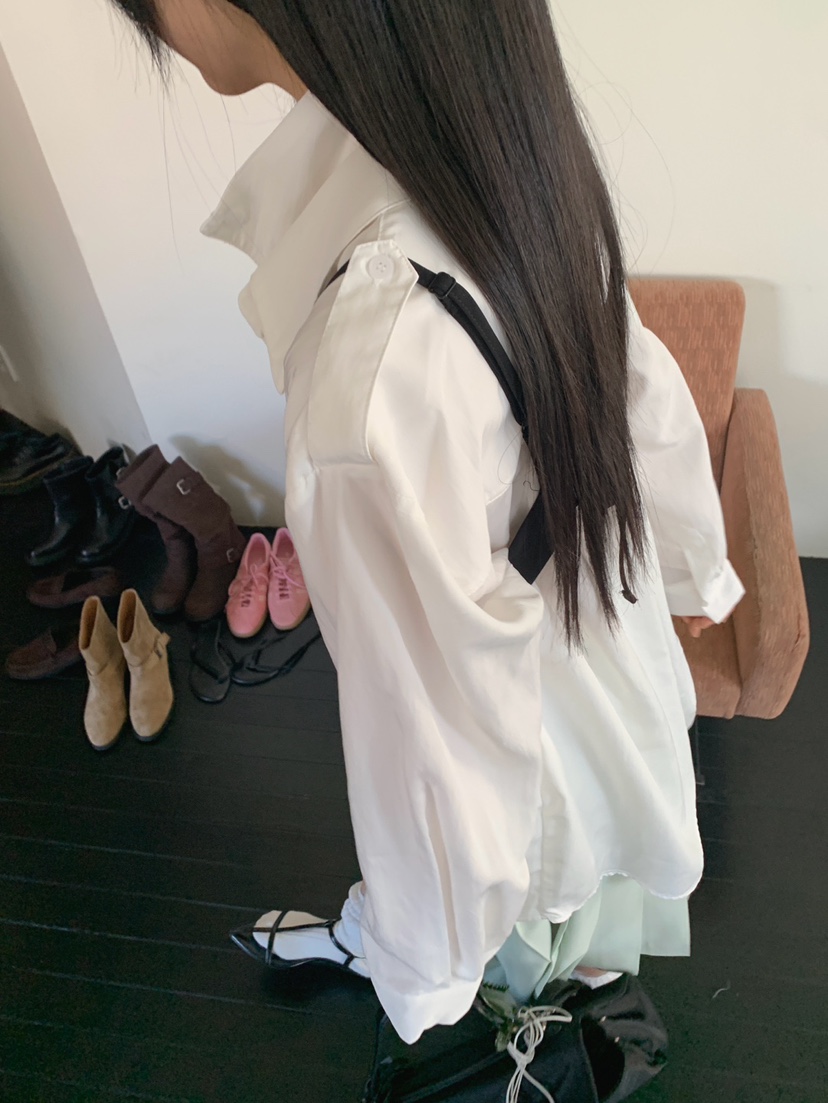 JKICHI東大門代購女士新款休閑人氣職業襯衫蕾絲衫不含吊帶JKICHI襯衫/蕾絲衫