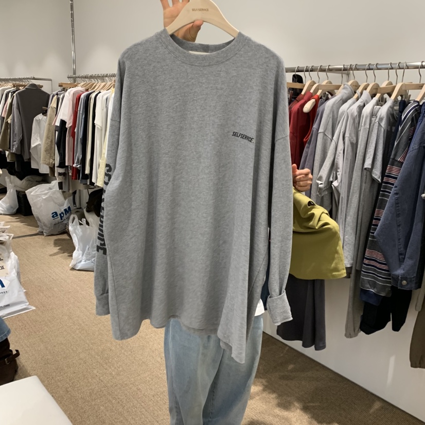 SELF SERVICE東大門實拍女士新款熱賣職業時尚推薦長袖T恤SELF SERVICE長袖T恤圖色1