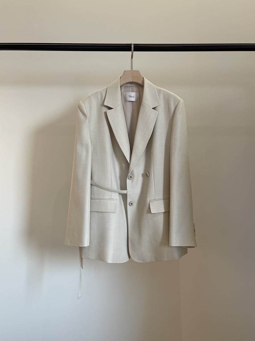 THE MUI韓國直郵女士新品時尚推薦26春夏熱賣休閑夾克系帶THE MUI夾克圖色1