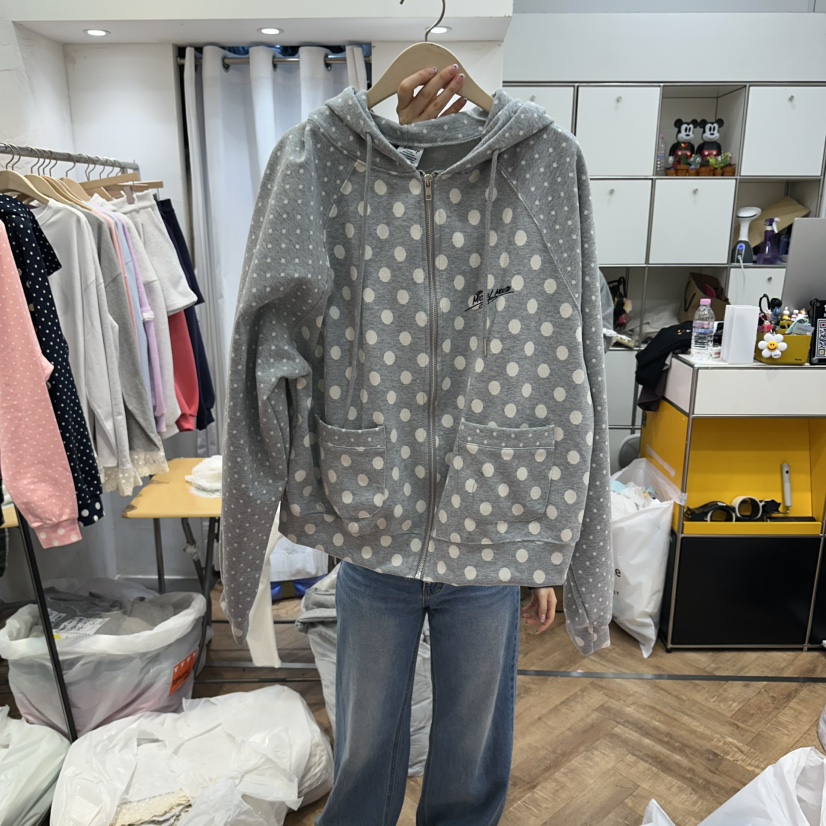 DE LINE韓國代購女士新品時尚熱賣26春夏推薦休閑夾克拉鏈DE LINE夾克圖色3