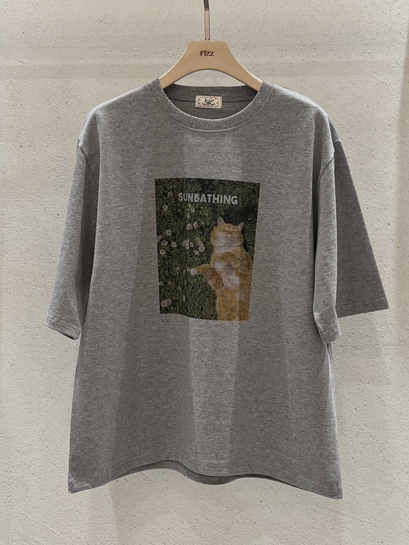 FIZZ韓國代購女士新款真品職業26春夏時尚休閑人氣熱賣T恤FIZZT恤圖色2