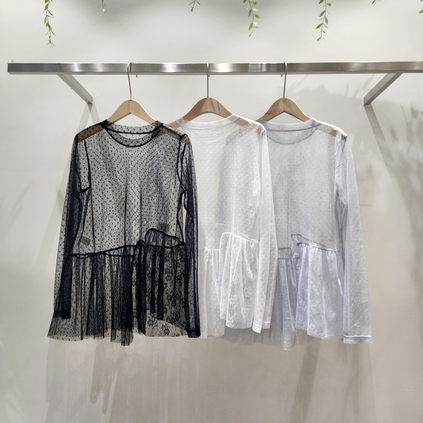 LA BLOOM韓國代購女士新款休閑推薦熱賣人氣真品襯衫蕾絲衫La Bloom襯衫/蕾絲衫