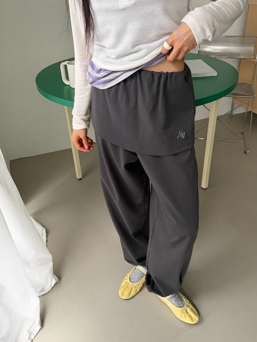 MORE THAN-P東大門直郵女士新品職業26春夏熱賣裙褲羅紋MORE THAN裙褲