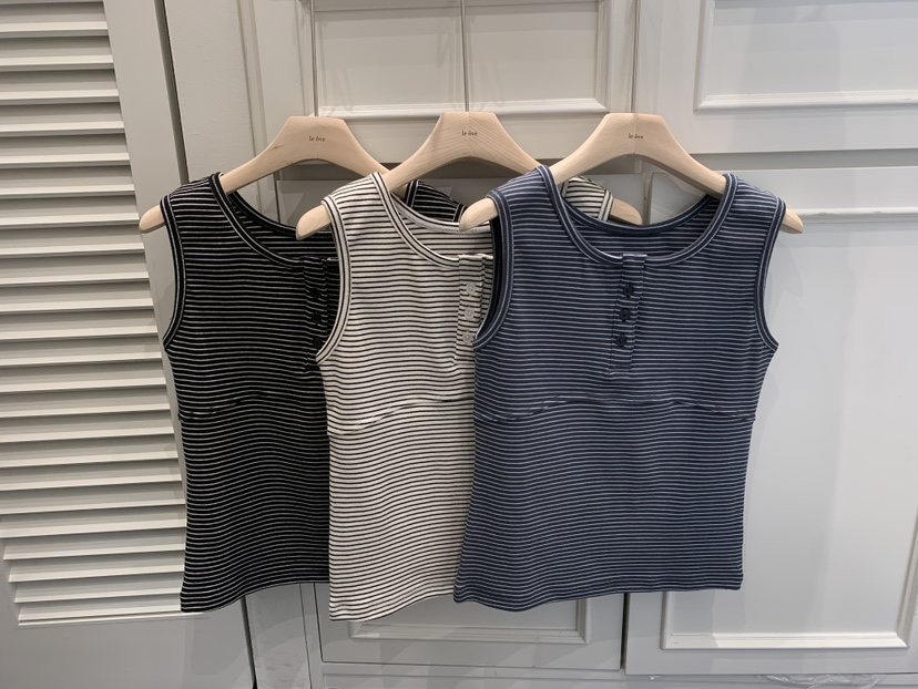 LE OVE/VERDI東大門代購女士新品真品人氣吊帶背心條紋LE OVE/VERDI吊帶/背心