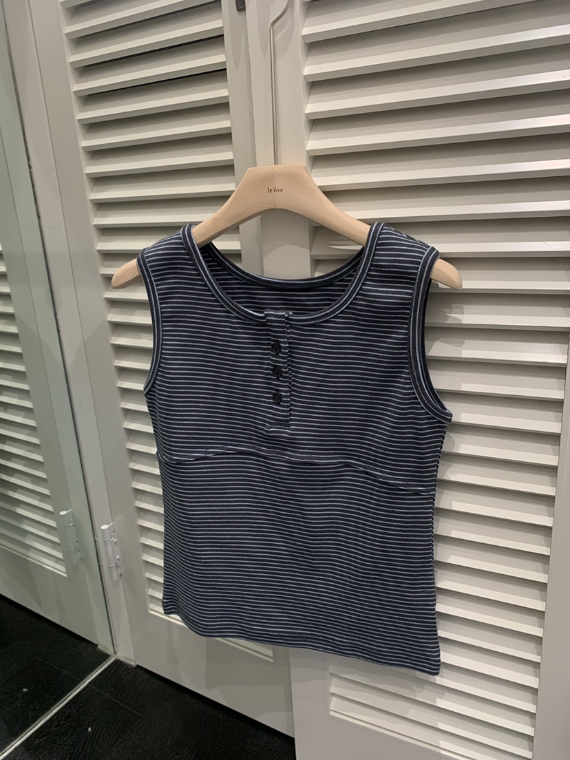 LE OVE/VERDI東大門代購女士新品真品人氣吊帶背心條紋LE OVE/VERDI吊帶/背心圖色1