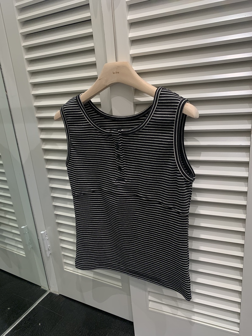 LE OVE/VERDI東大門代購女士新品真品人氣吊帶背心條紋LE OVE/VERDI吊帶/背心圖色2