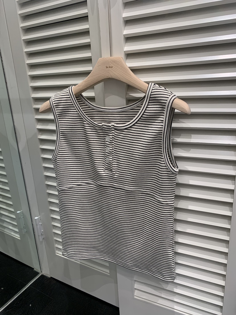 LE OVE/VERDI東大門代購女士新品真品人氣吊帶背心條紋LE OVE/VERDI吊帶/背心圖色3
