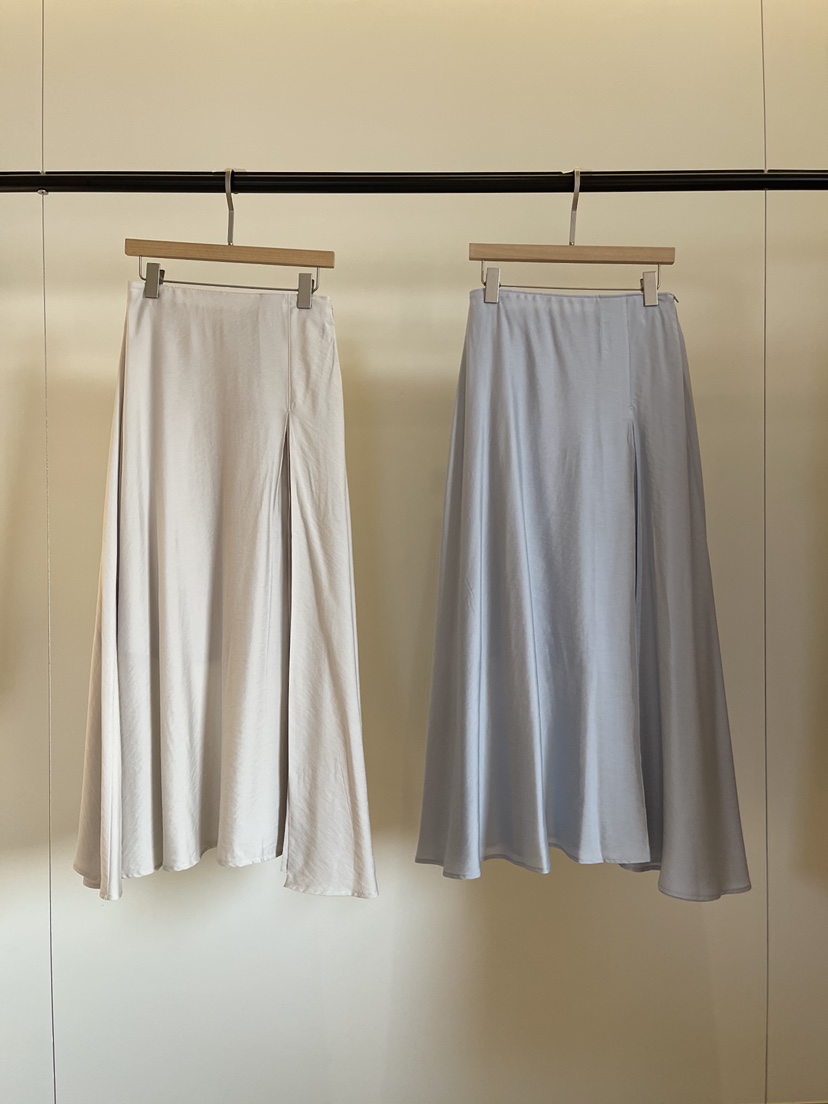 THE MUI東大門實拍女裝新款職業休閑26春夏真品長裙雙層THE MUI長裙