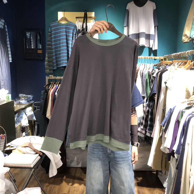 MERCI LINDA韓國代購女士新款職業推薦時尚休閑熱賣長袖T恤MERCI LINDA長袖T恤圖色2