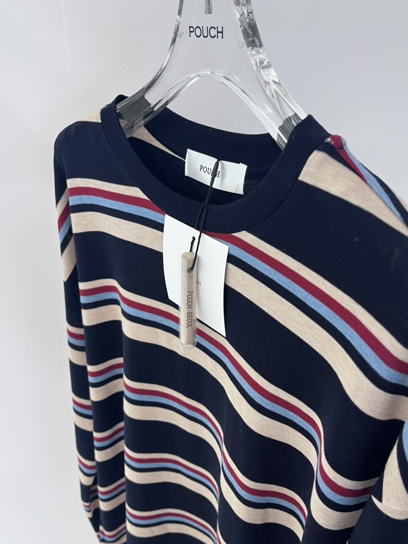 POUCH韓國直郵女士新款熱賣休閑26春夏推薦真品時尚針織衫POUCH針織衫