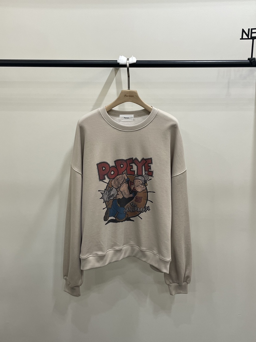 PERSON東大門實拍女士新款職業時尚熱賣推薦衛衣大力水手PERSON衛衣圖色2