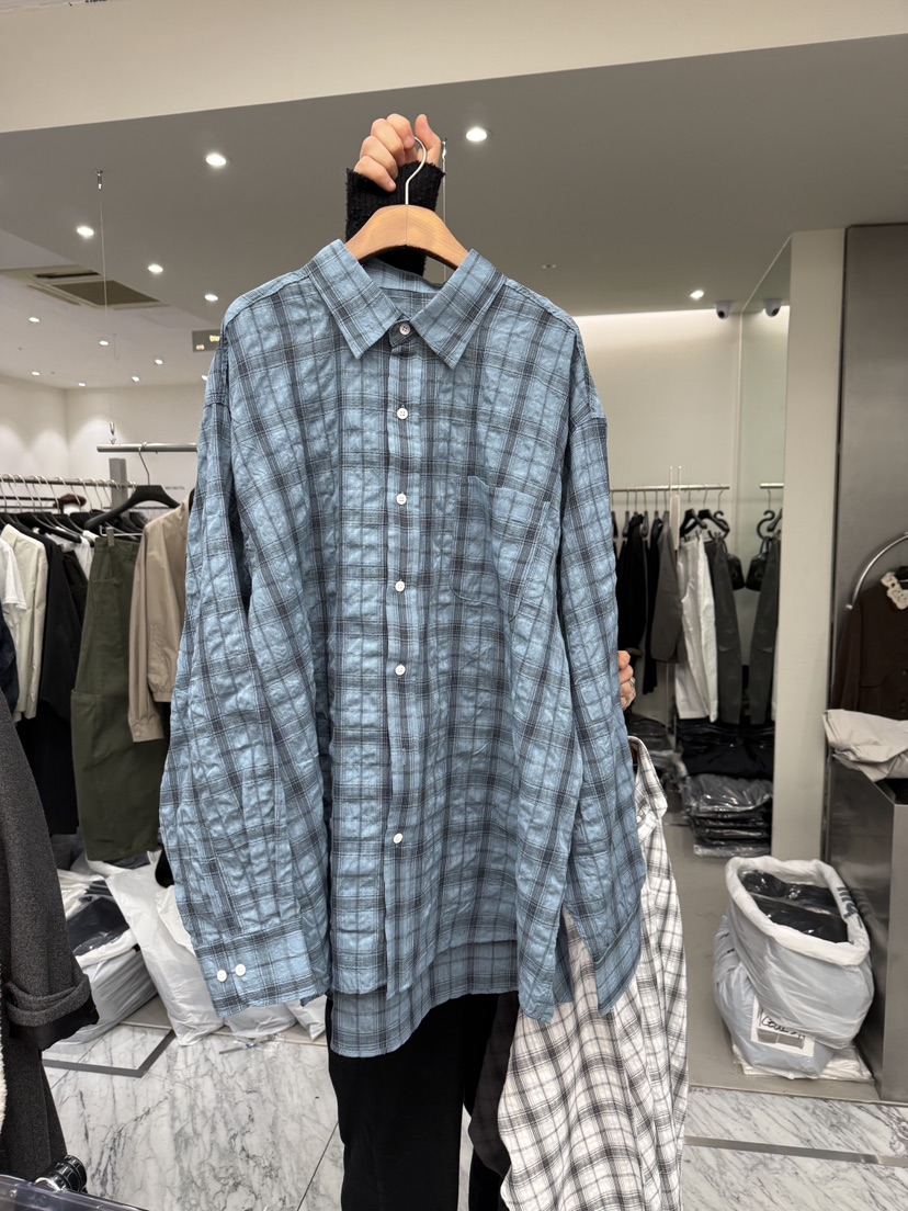 PAIRING韓國代購女士新款休閑時尚真品襯衫蕾絲衫格紋亞麻PAIRING襯衫/蕾絲衫圖色3