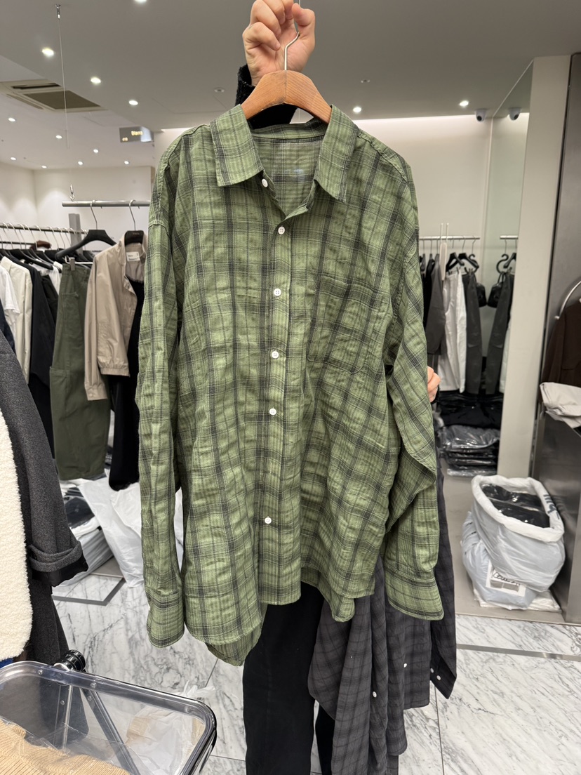 PAIRING韓國代購女士新款休閑時尚真品襯衫蕾絲衫格紋亞麻PAIRING襯衫/蕾絲衫圖色5