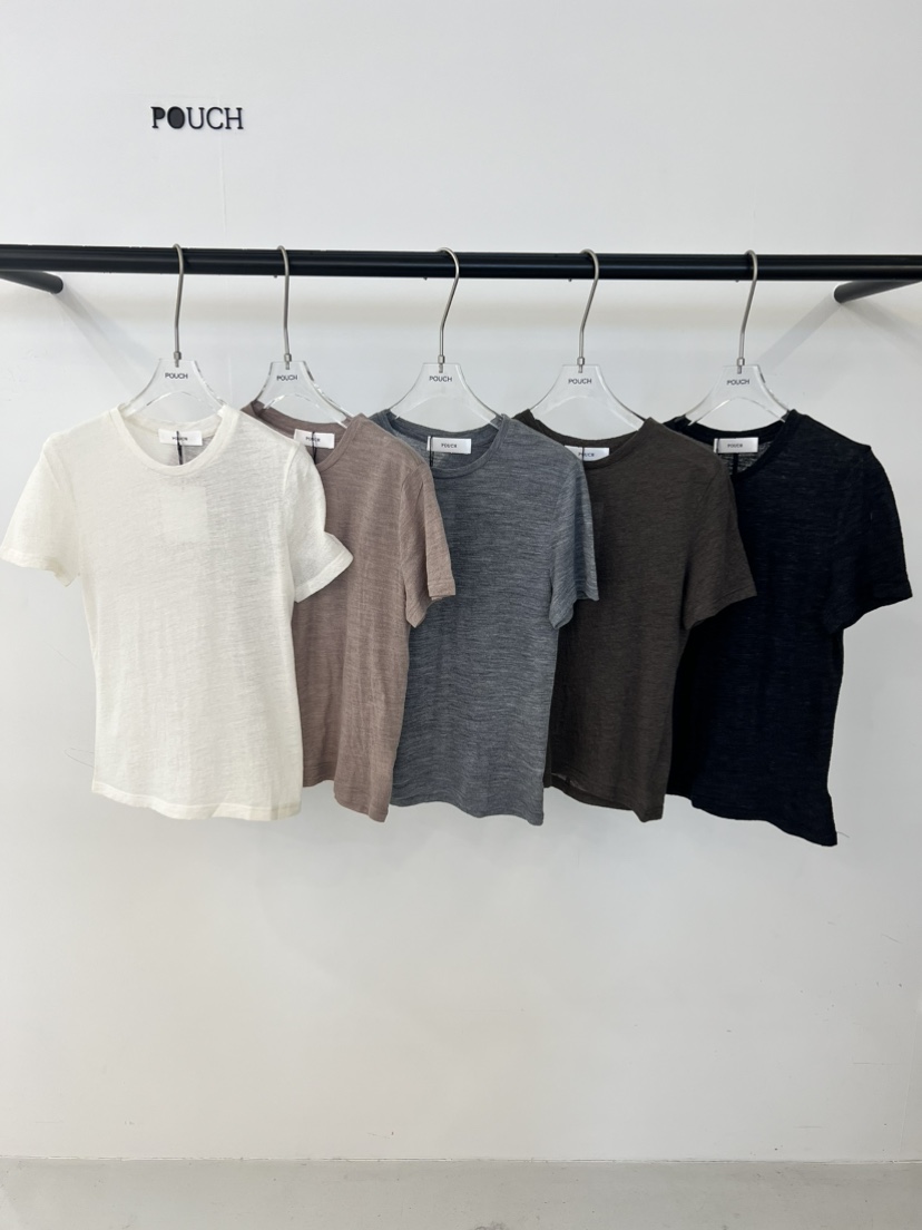 POUCH韓國代購女裝新品時尚休閑真品職業推薦26春夏熱賣T恤POUCHT恤