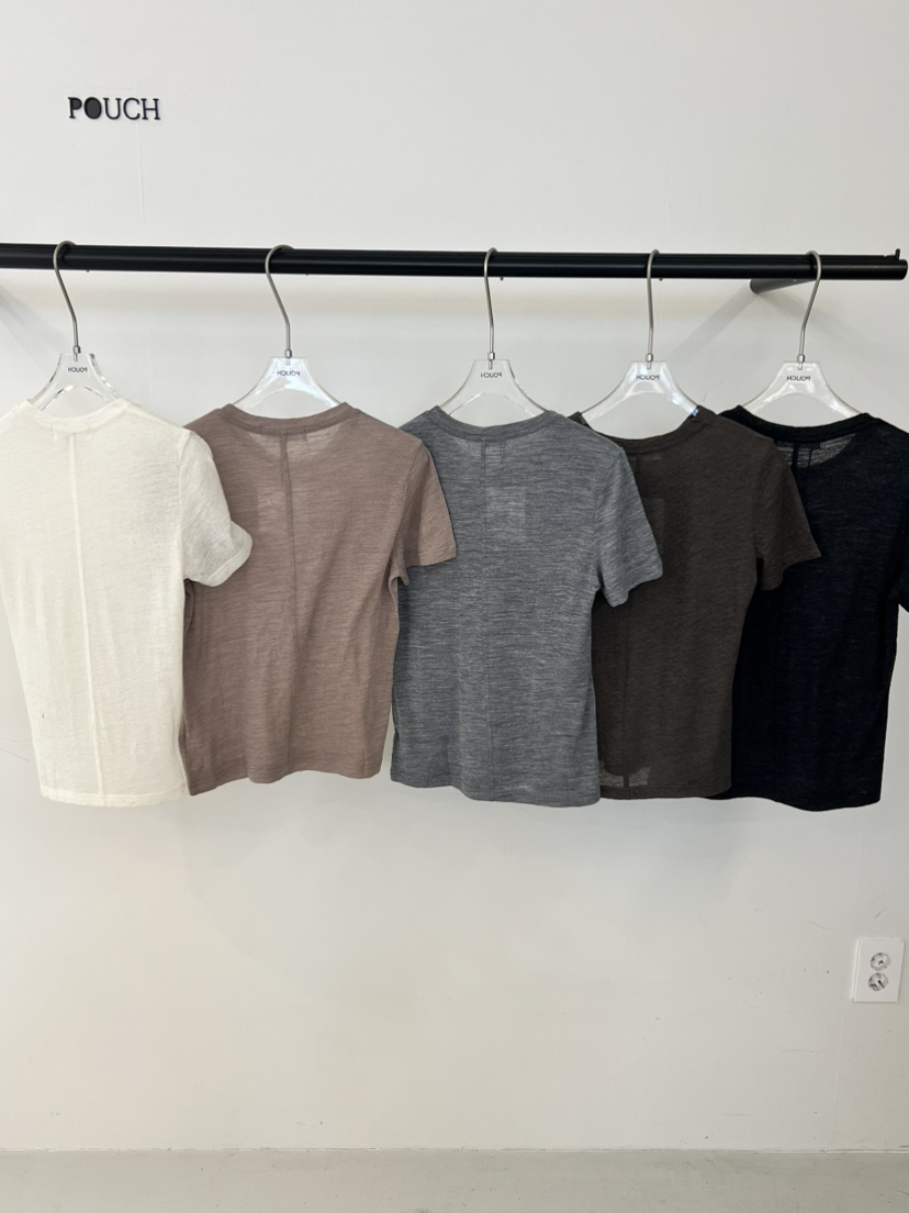 POUCH韓國代購女裝新品時尚休閑真品職業推薦26春夏熱賣T恤POUCHT恤