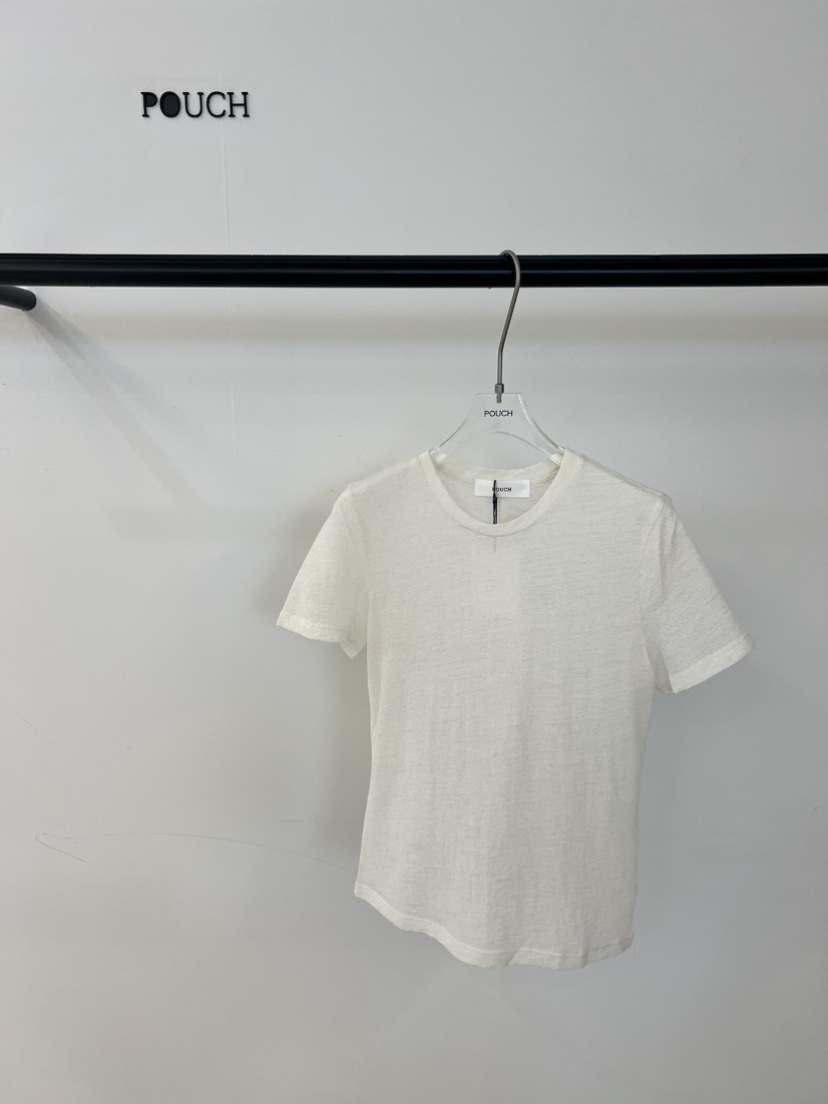POUCH韓國代購女裝新品時尚休閑真品職業推薦26春夏熱賣T恤POUCHT恤圖色1