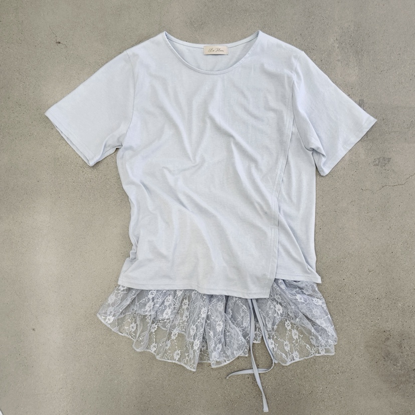 LA BLOOM東大門實拍女裝新品推薦套裝不對稱披肩套裝蕾絲La Bloom套裝