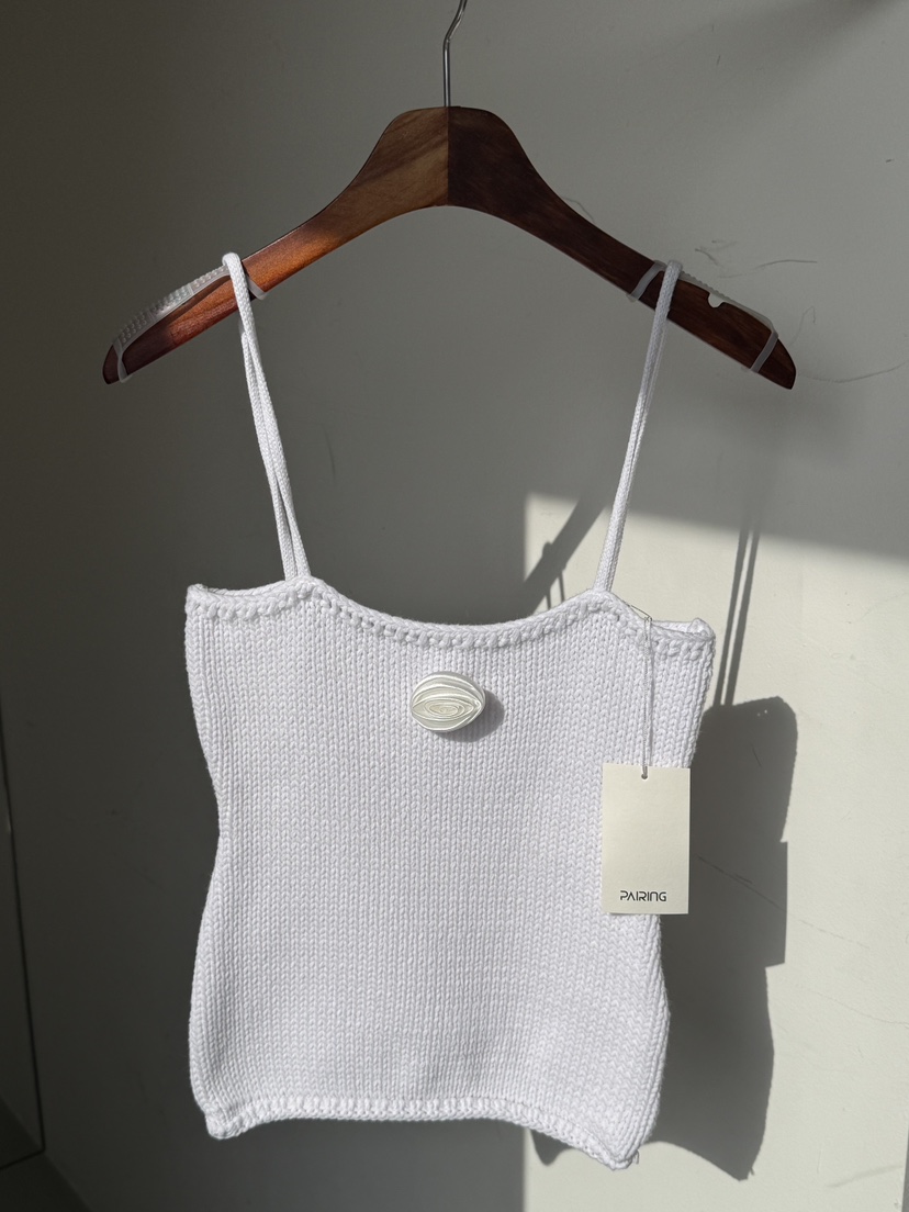 PAIRING東大門直郵女士新品職業26春夏休閑熱賣吊帶背心花朵PAIRING吊帶/背心圖色1