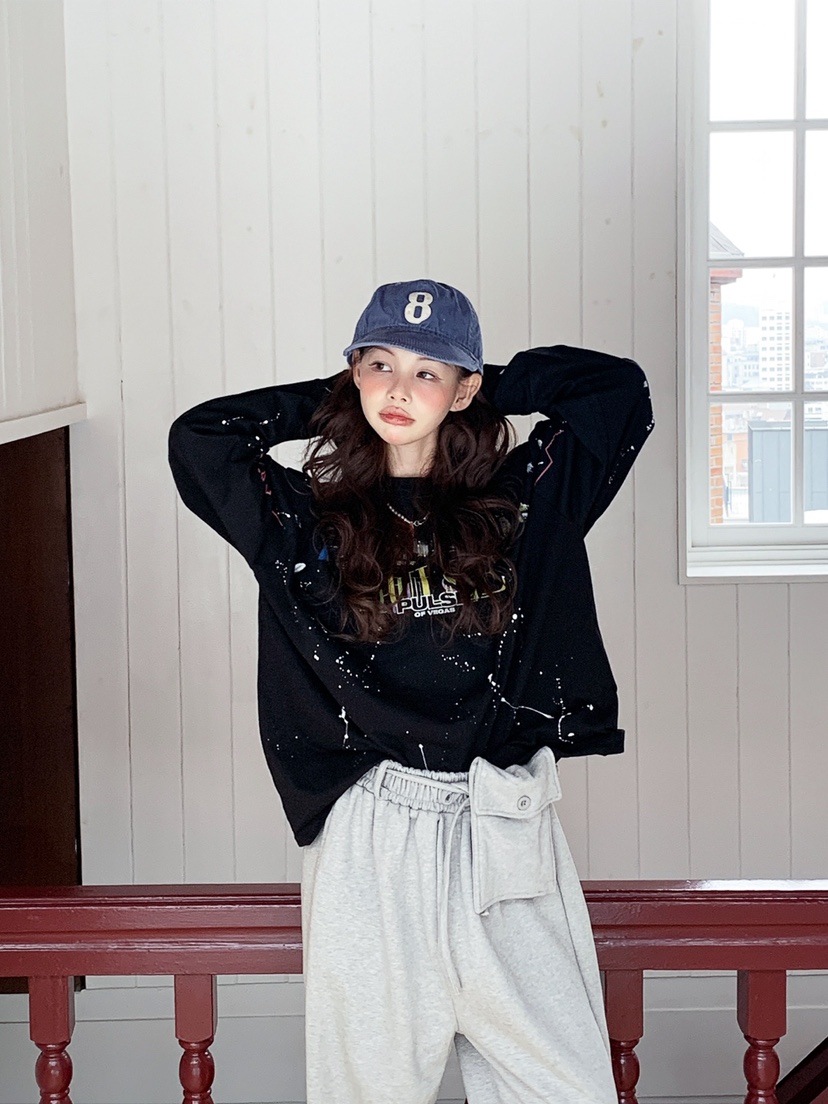 JKICHI東大門實拍女裝新品人氣時尚熱賣26春夏真品長袖T恤JKICHI長袖T恤