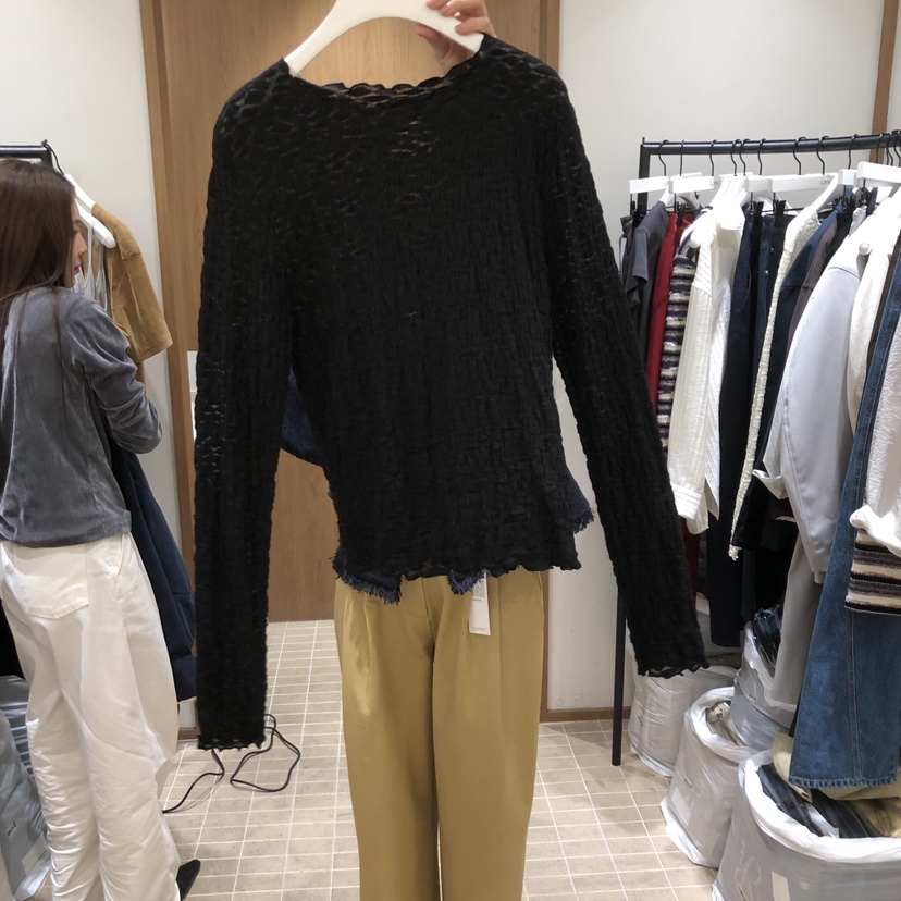 LOFN東大門直郵女裝新款人氣時尚職業推薦26春夏熱賣長袖T恤LOFN長袖T恤圖色2