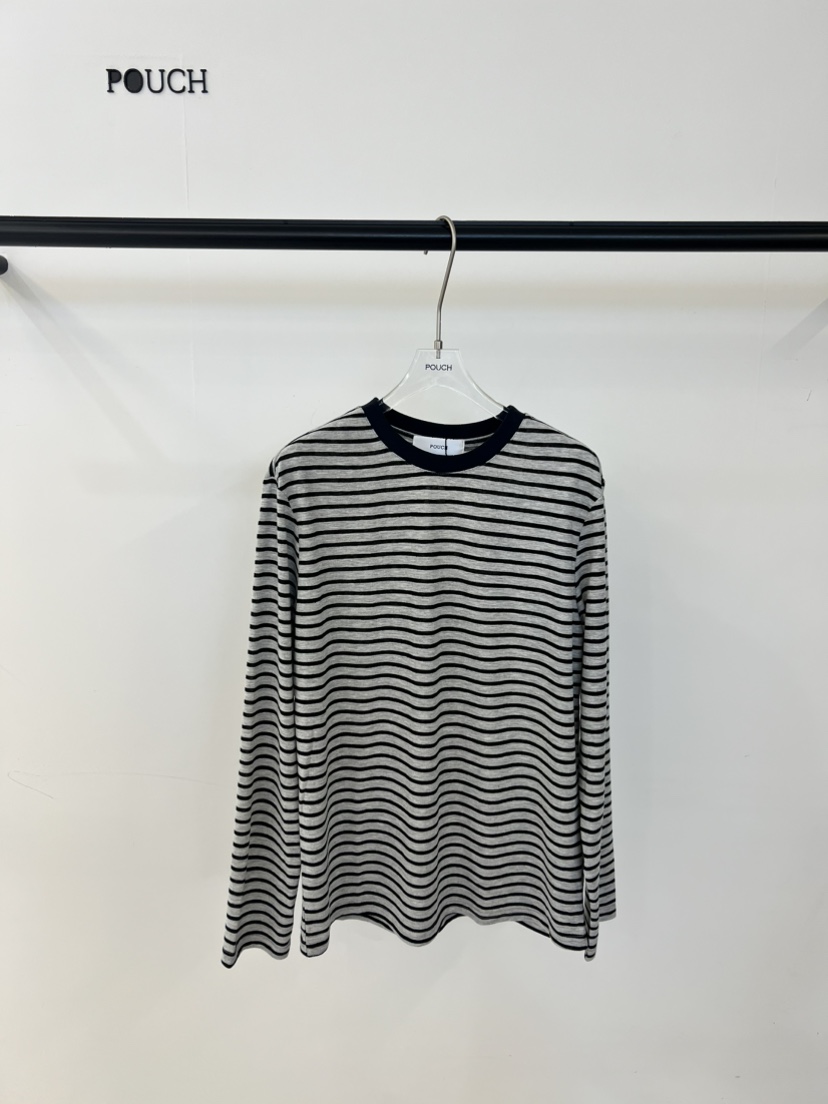 POUCH東大門實拍女士新款人氣時尚休閑26春夏熱賣長袖T恤POUCH長袖T恤圖色1