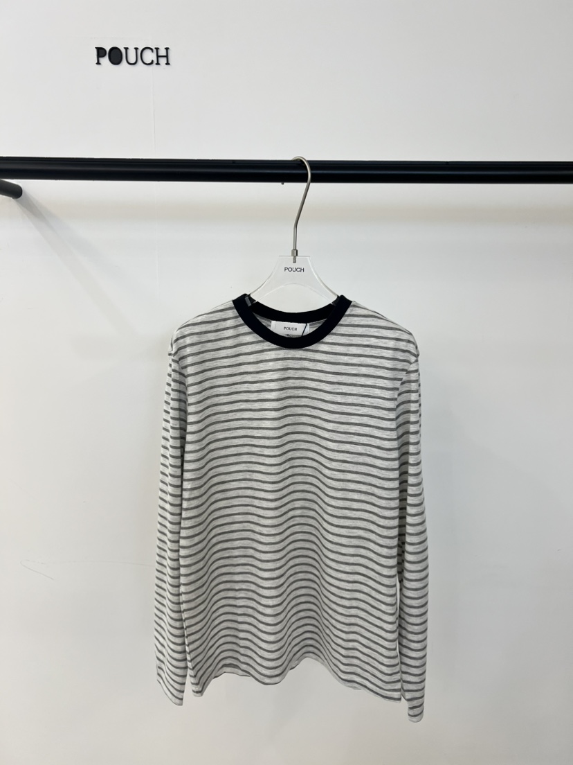 POUCH東大門實拍女士新款人氣時尚休閑26春夏熱賣長袖T恤POUCH長袖T恤圖色2