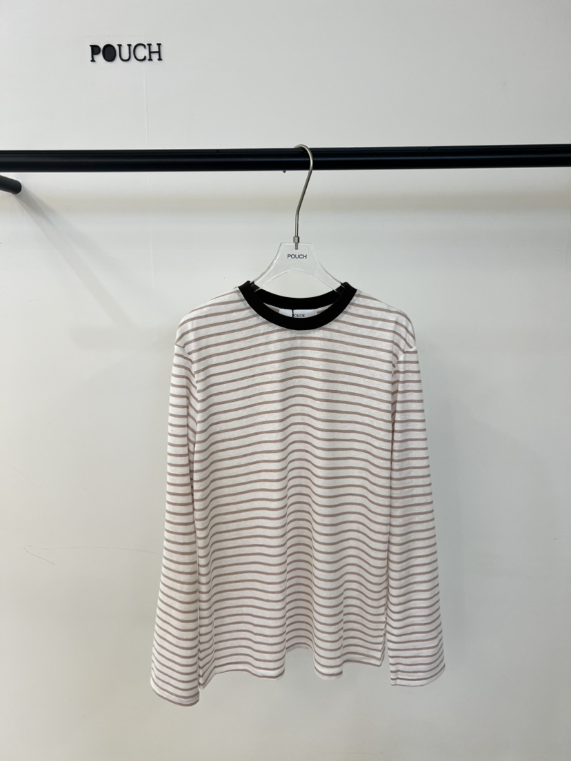 POUCH東大門實拍女士新款人氣時尚休閑26春夏熱賣長袖T恤POUCH長袖T恤圖色3
