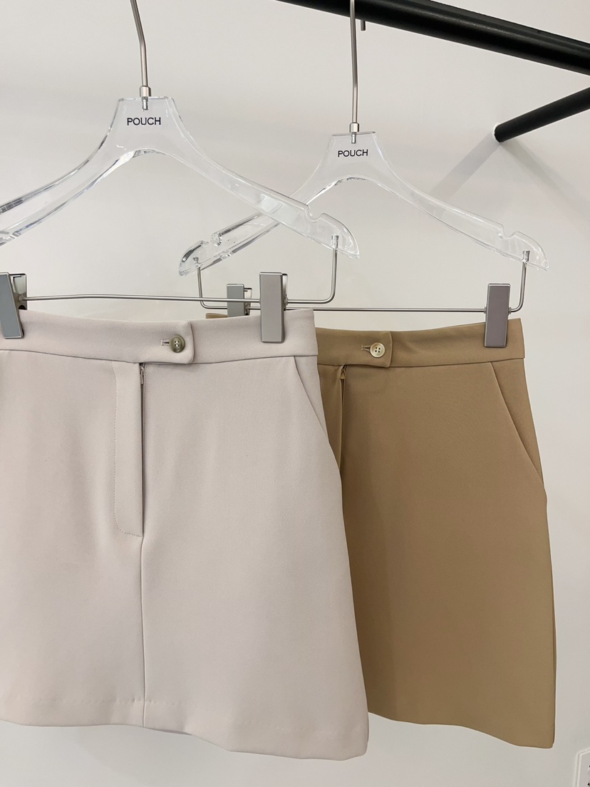 POUCH東大門代購女士新品休閑時尚職業26春夏真品推薦短裙POUCH短裙