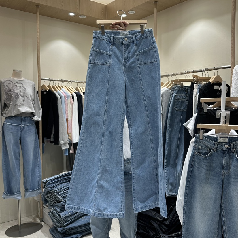 VINTAGE VIBE東大門直郵女裝新款人氣熱賣推薦時尚牛仔褲VINTAGE VIBE牛仔褲圖色1