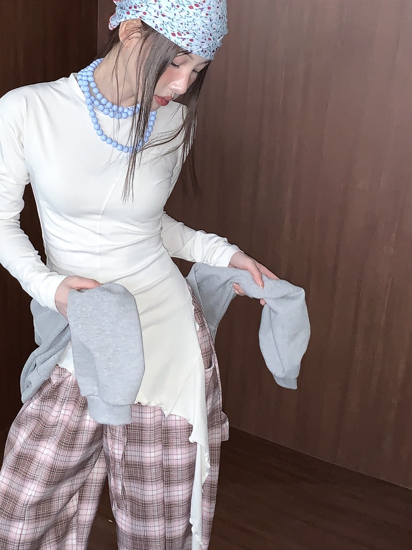 JKICHI東大門實拍女士新款熱賣真品26春夏休閑人氣長袖T恤JKICHI長袖T恤