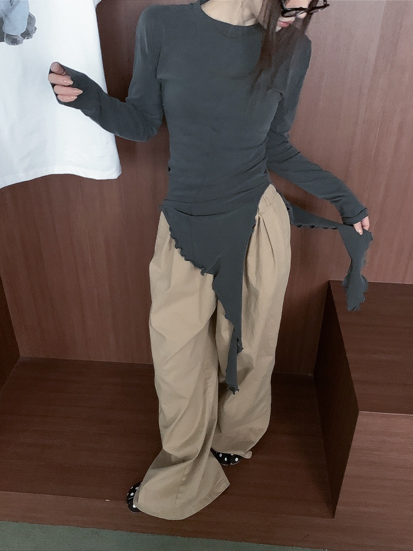 JKICHI東大門實拍女士新款熱賣真品26春夏休閑人氣長袖T恤JKICHI長袖T恤