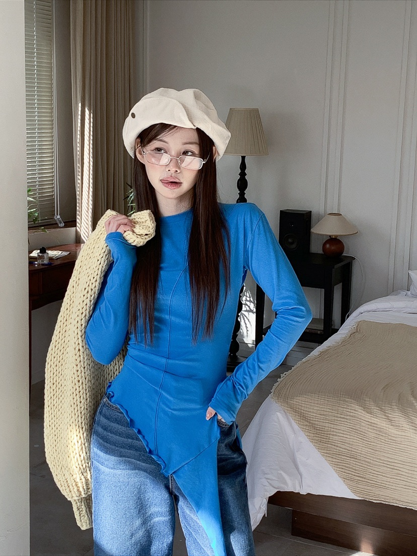 JKICHI東大門實拍女士新款熱賣真品26春夏休閑人氣長袖T恤JKICHI長袖T恤