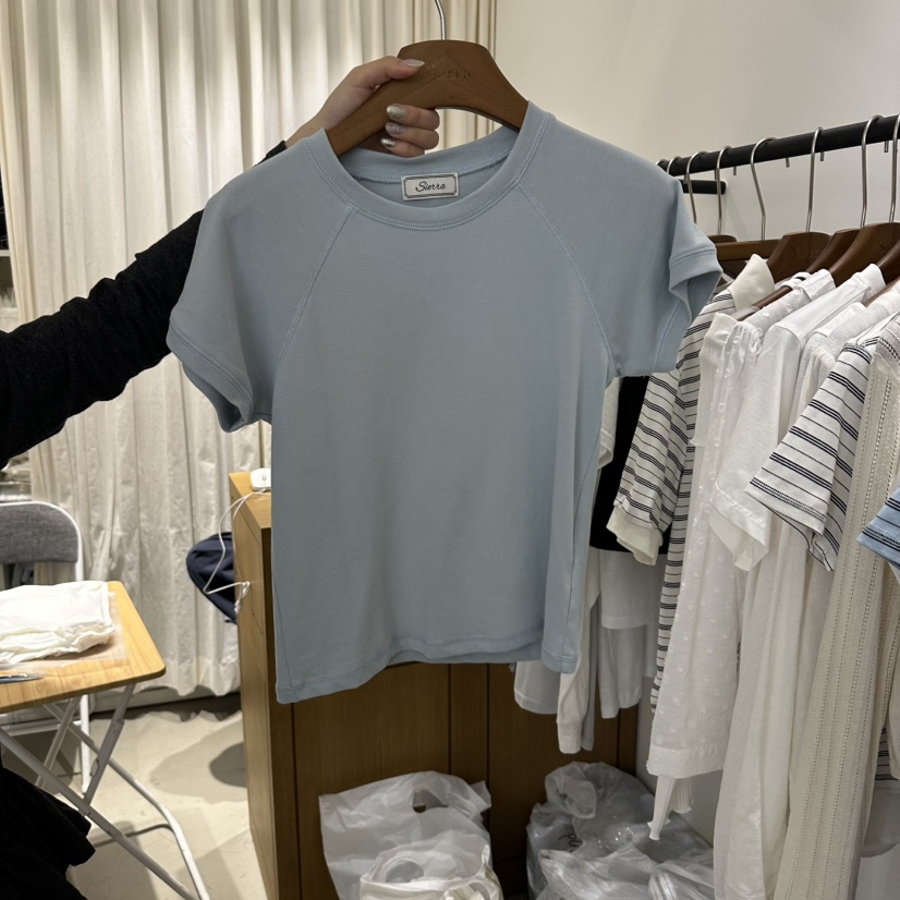 SIERRA韓國代購女裝新款26春夏時尚熱賣休閑真品人氣職業T恤SIERRAT恤圖色2