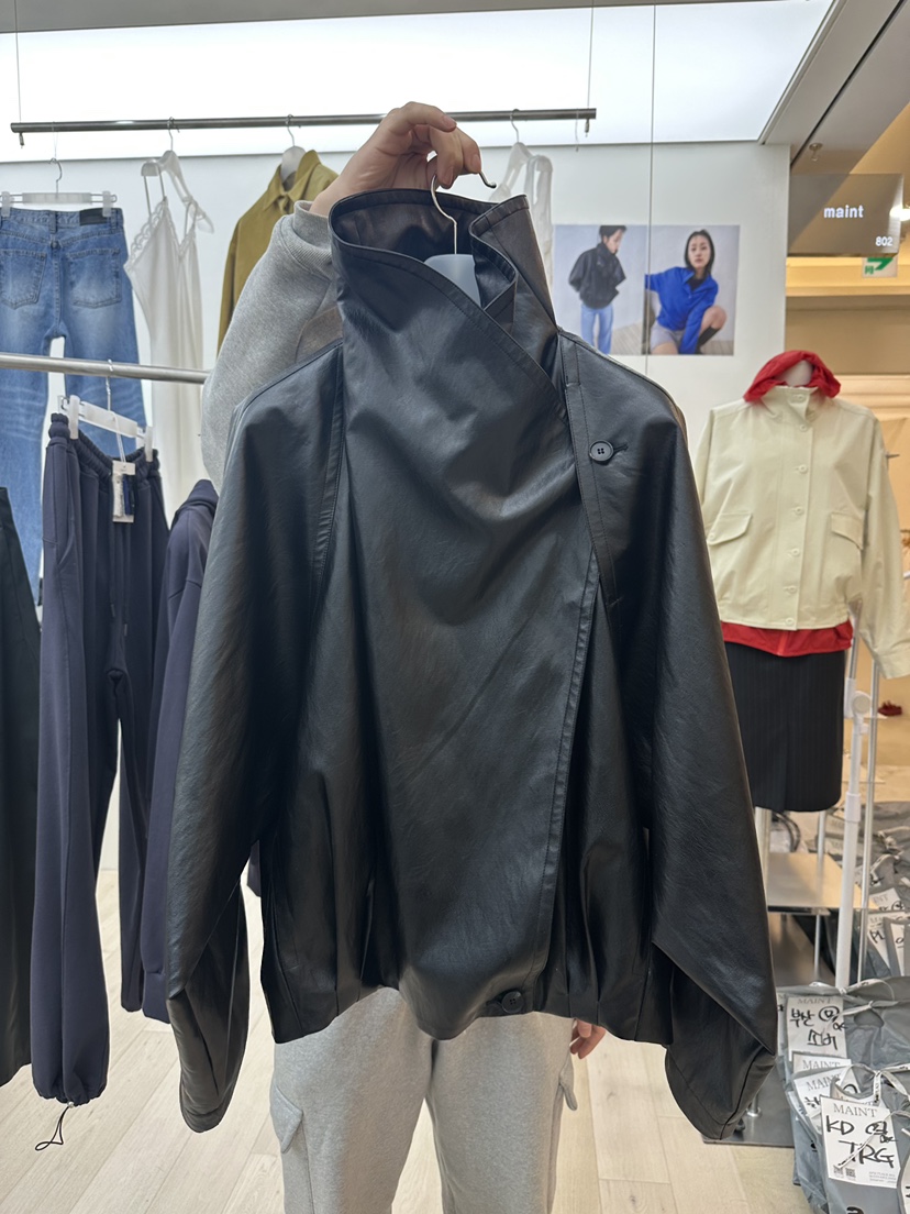 MAINT東大門直郵女裝新款推薦26春夏熱賣人氣時尚真品夾克MAINT夾克圖色2皮面