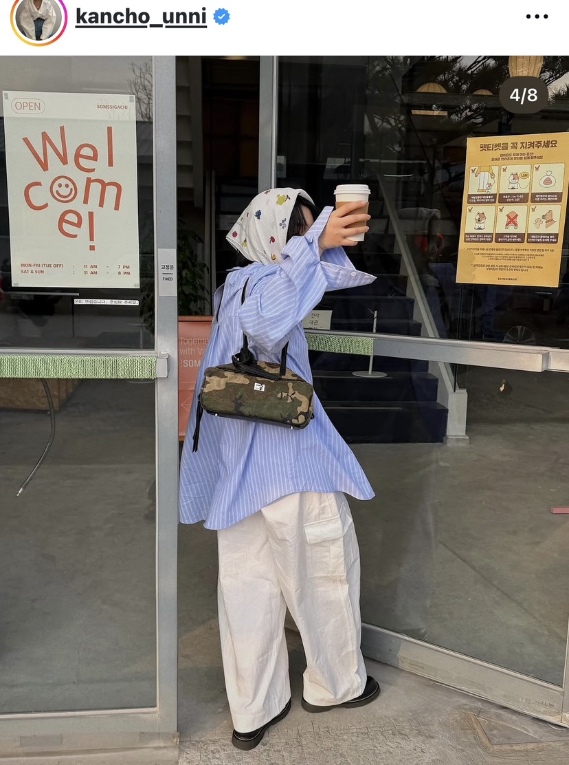 OKIE東大門直郵女裝新款26春夏休閑人氣職業襯衫蕾絲衫寬松OKIE襯衫/蕾絲衫