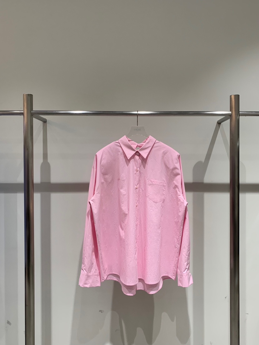 OKIE東大門直郵女裝新款26春夏休閑人氣職業襯衫蕾絲衫寬松OKIE襯衫/蕾絲衫圖色3