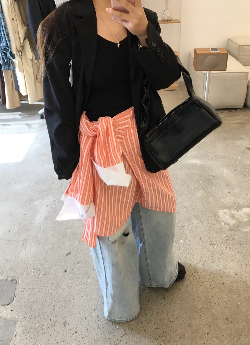 PAIRING東大門代購女士新款26春夏推薦時尚休閑襯衫蕾絲衫PAIRING襯衫/蕾絲衫