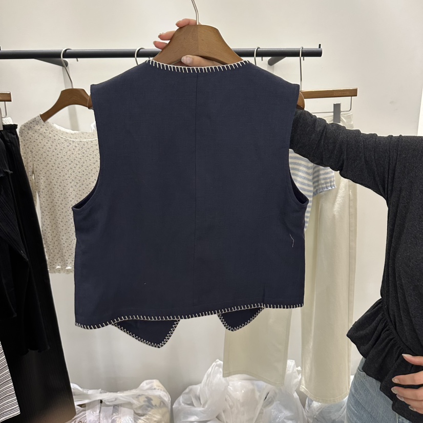 SIERRA東大門代購女士新品推薦時尚人氣26春夏馬甲不含內搭SIERRA馬甲