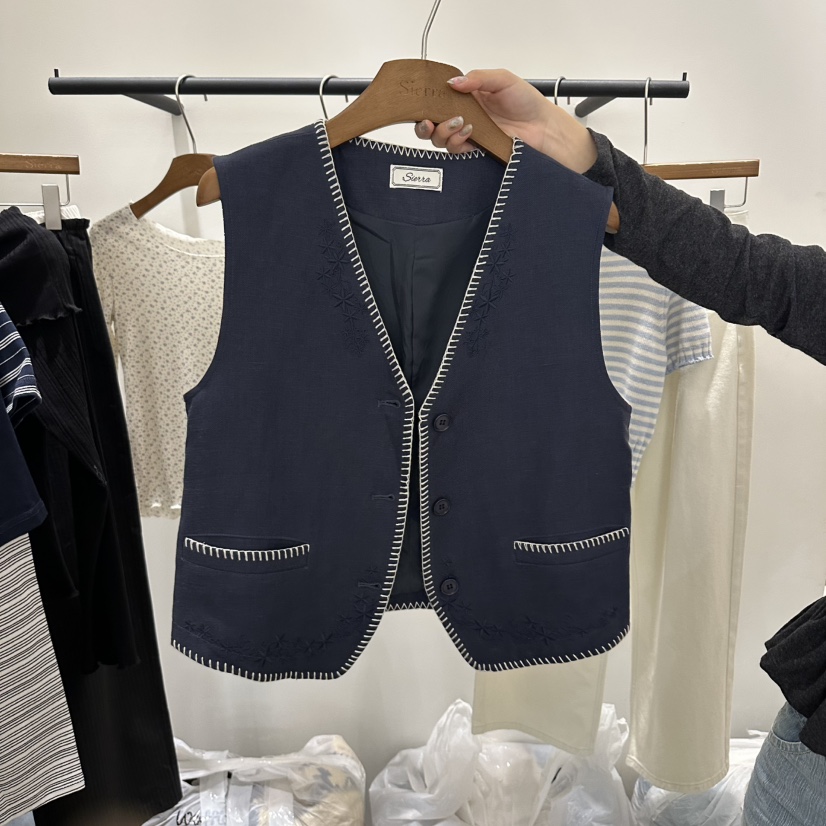 SIERRA東大門代購女士新品推薦時尚人氣26春夏馬甲不含內搭SIERRA馬甲圖色2