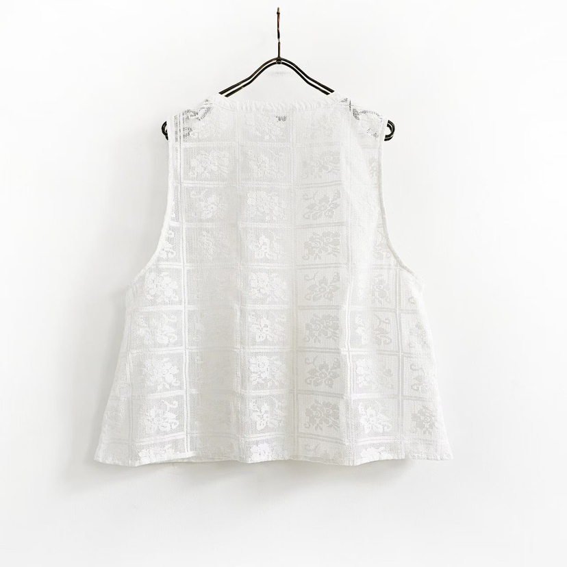 PUCO韓國代購女士新品真品職業時尚休閑26春夏熱賣馬甲蕾絲PUCO馬甲