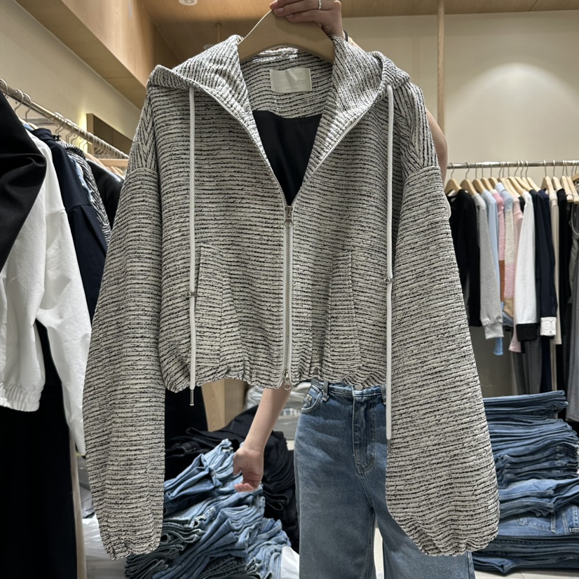 VINTAGE VIBE東大門代購女士新款休閑職業真品夾克粗花呢VINTAGE VIBE夾克