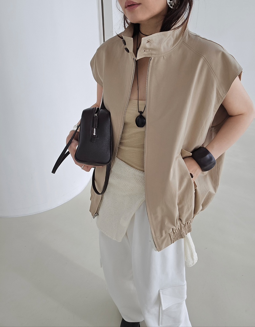 J SHOP韓國代購女裝新品人氣推薦時尚26春夏熱賣職業馬甲J_SHOP馬甲