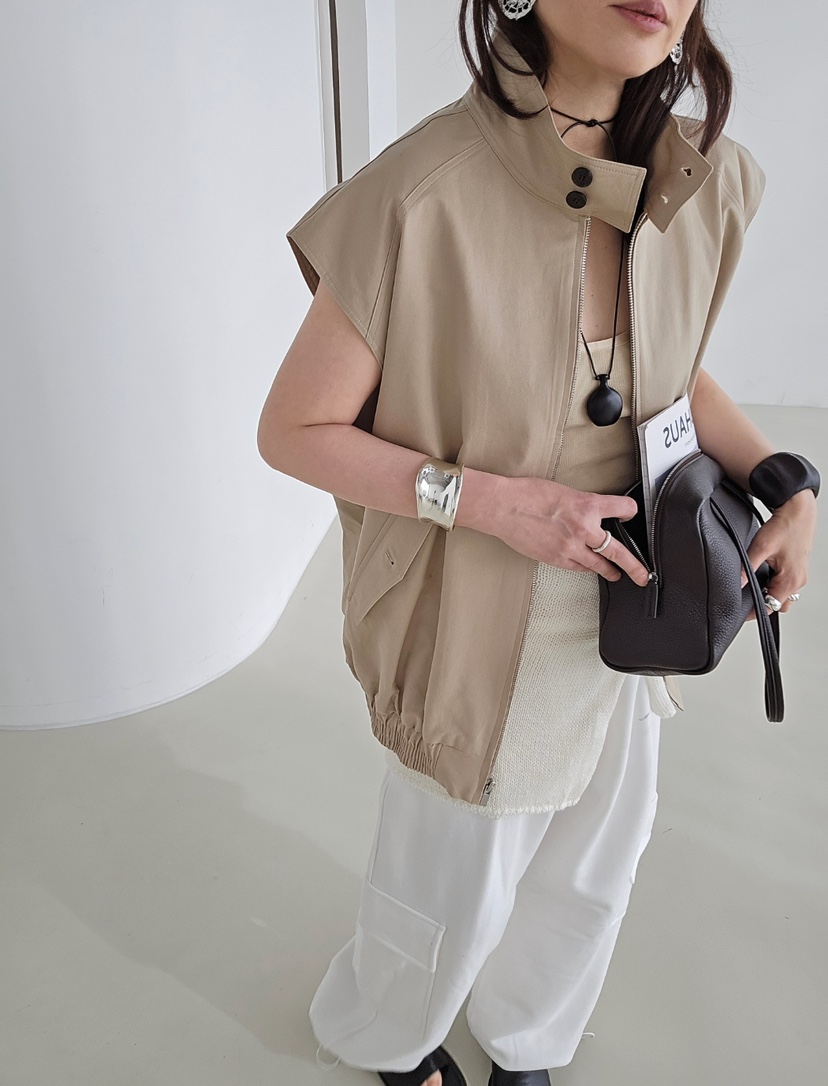 J SHOP韓國代購女裝新品人氣推薦時尚26春夏熱賣職業馬甲J_SHOP馬甲