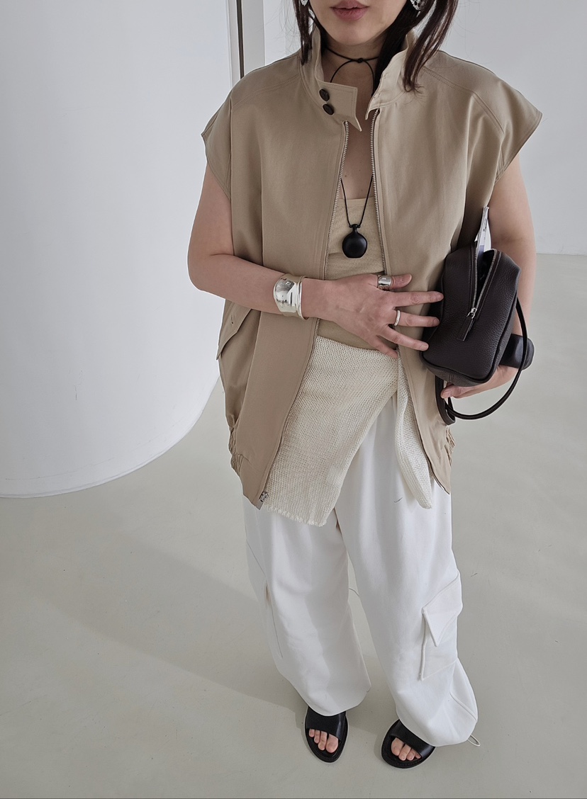 J SHOP韓國代購女裝新品人氣推薦時尚26春夏熱賣職業馬甲J_SHOP馬甲