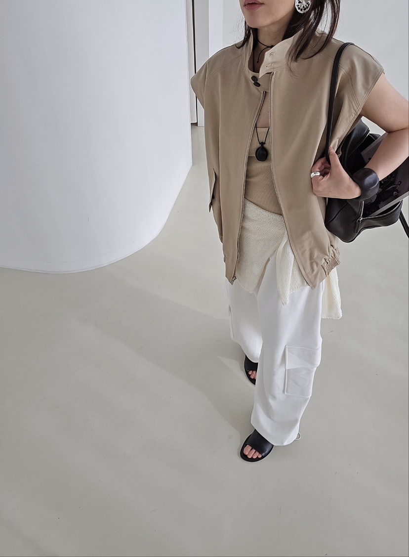 J SHOP韓國代購女裝新品人氣推薦時尚26春夏熱賣職業馬甲J_SHOP馬甲