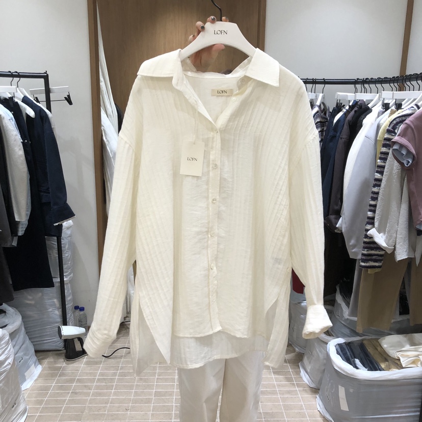LOFN韓國直郵女裝新品真品熱賣時尚推薦休閑職業襯衫蕾絲衫LOFN襯衫/蕾絲衫圖色2