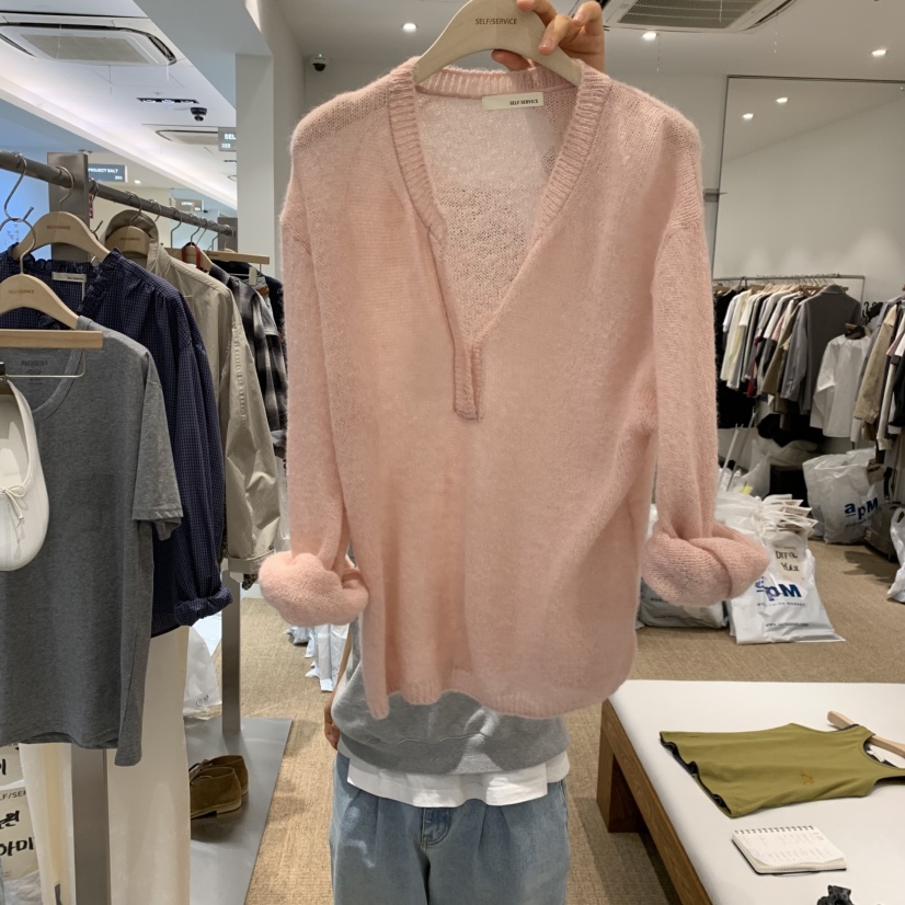 SELF SERVICE東大門實拍女士新品時尚休閑熱賣針織衫羊駝毛SELF SERVICE針織衫圖色1